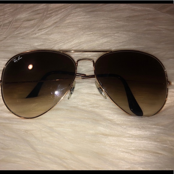 Ray-Ban Accessories - Ray-Ban Aviator Gold Tone Frame Large Sunnies